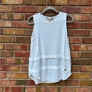 Michael Kors White Relaxed Tank Top
